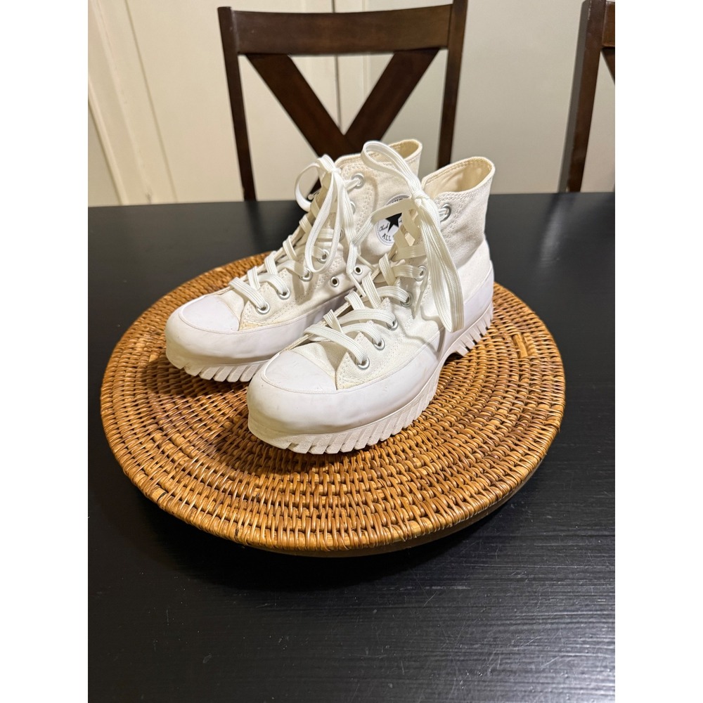 Converse All Star Lugged 2.0 High Top White Platform A00871C Womens 7.5